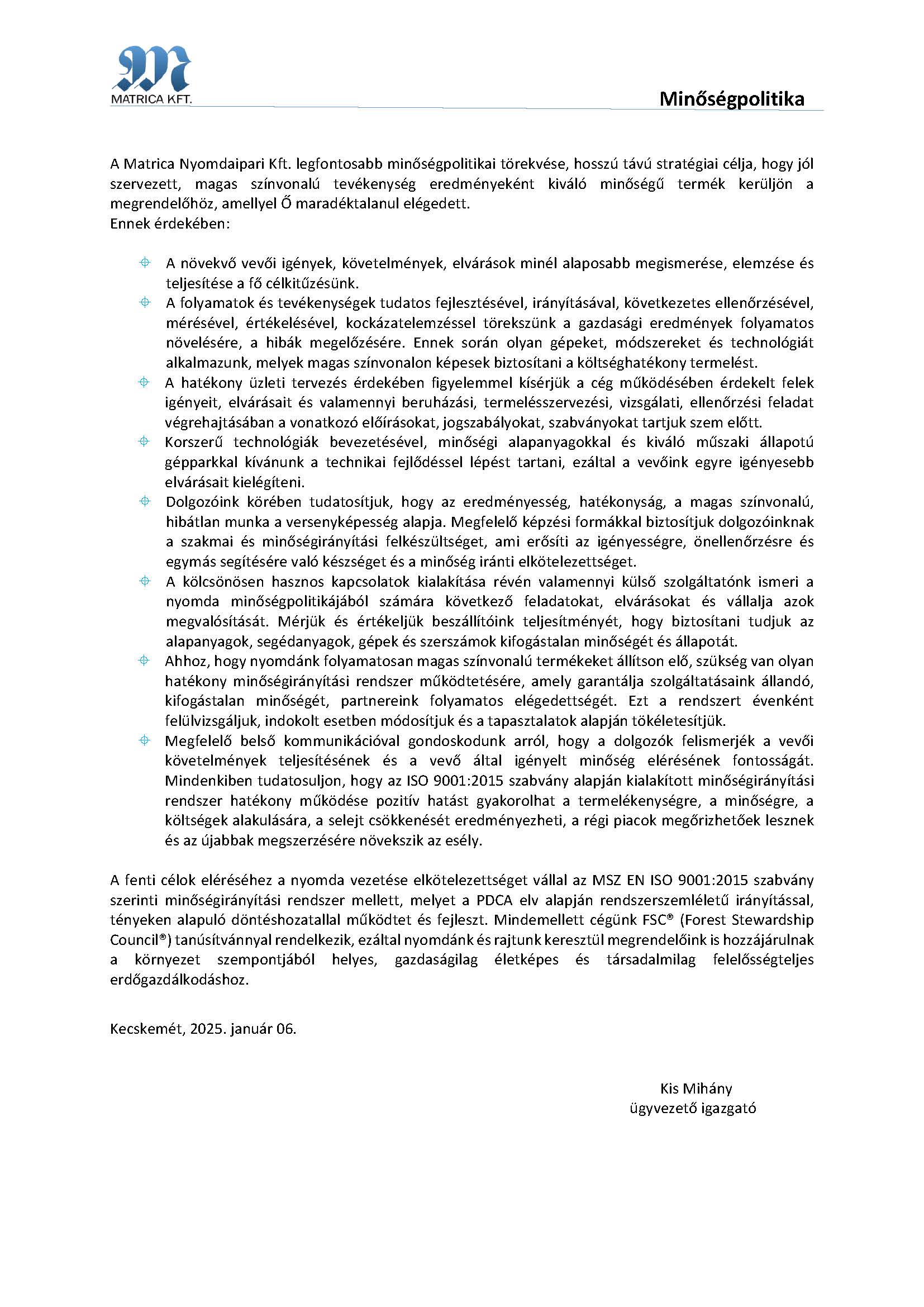 Minőségpolitika